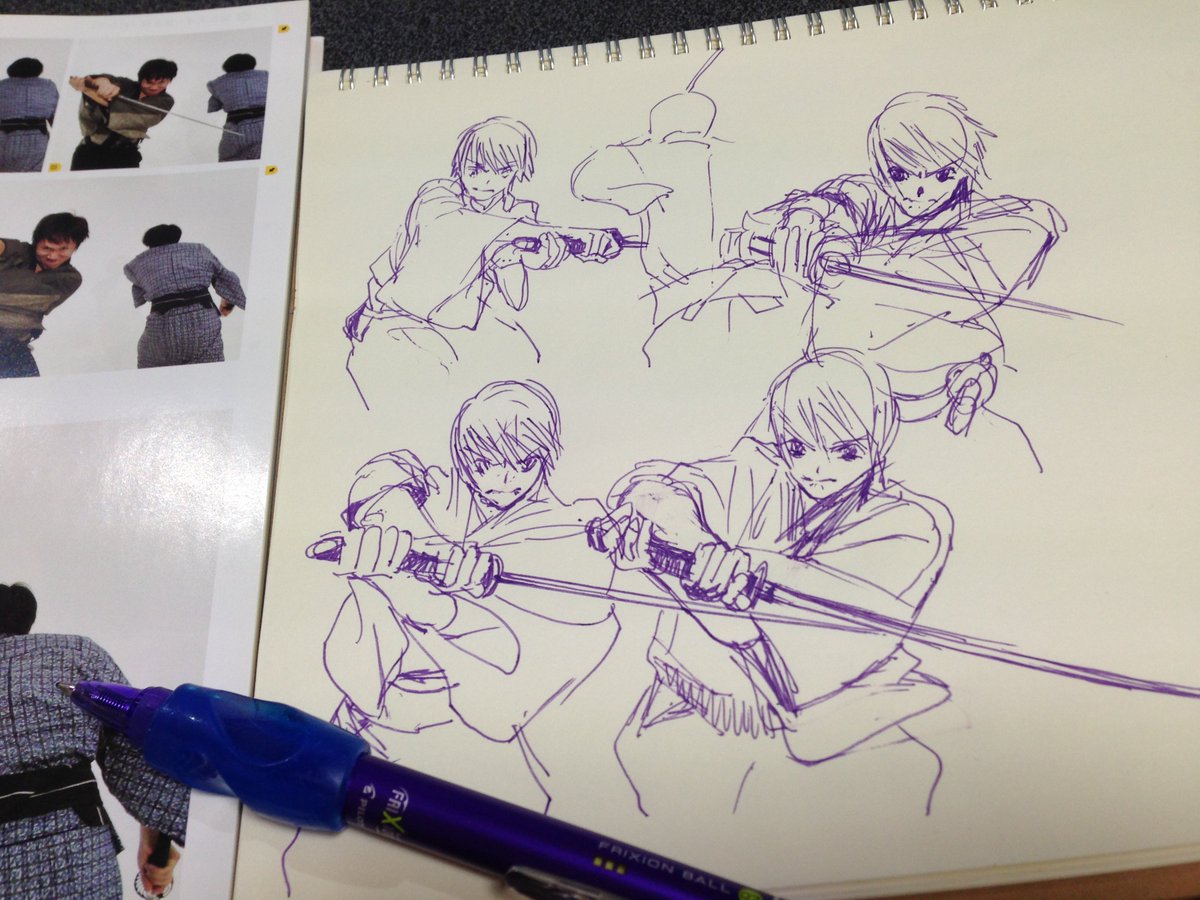 水木由真 まがいの器 うつわ 発売中 En Twitter 隙間ラクガキ 312 今日は瞬間連写アクションポーズ０２から 日本刀 跳ね上げ 抜き胴 1３ 他の本も参考に見ていたらこっちも描いてみたくなって １冊を丸ごと模写はやってみつつ たまにこういう他の本も混ぜて