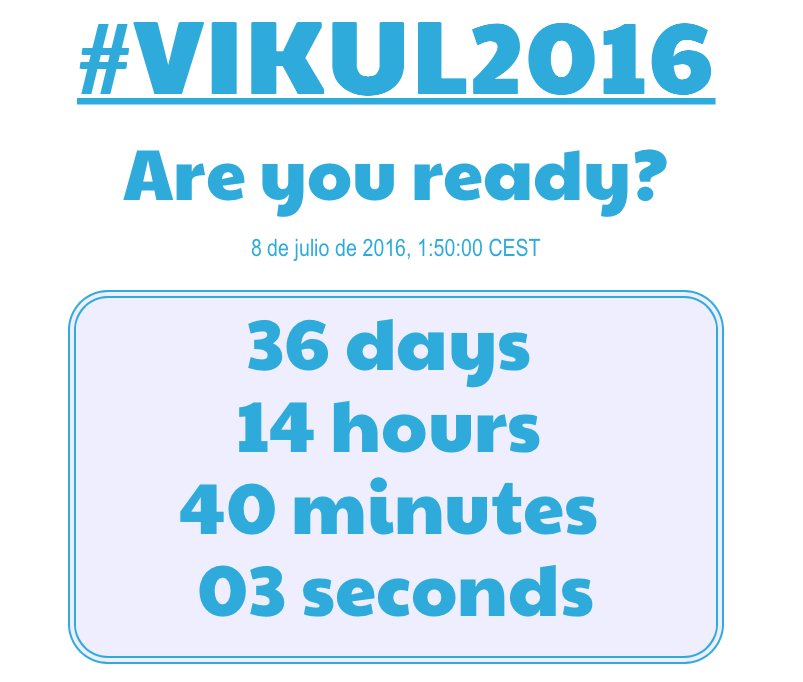 VIKULVIGO's tweet photo. PROMO! Mantenemos los precios de mayo hoy y mañana para #VIKUL2016 #ThisIsF__kingAwesome
https://t.co/UH3dQiJ03H https://t.co/6VcwjoQBrc