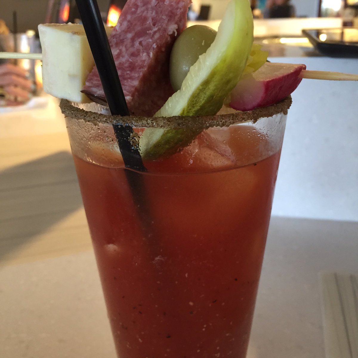 Pre flight, birthday bloody #goodstart