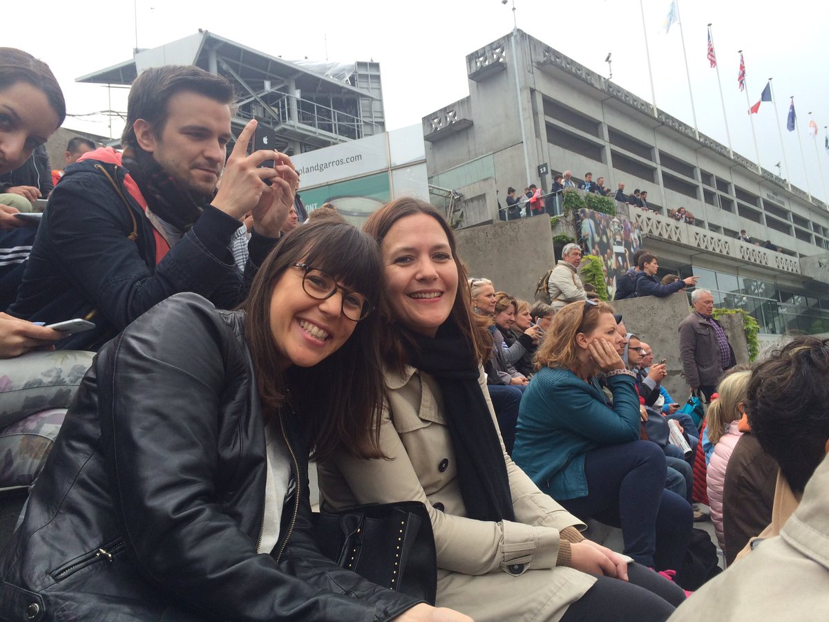 ClaudinePernel's tweet photo. Spring à Roland garros @Spring_FR @AlbanePrieto @MarionCosar @StSabau https://t.co/WAruPYZojw