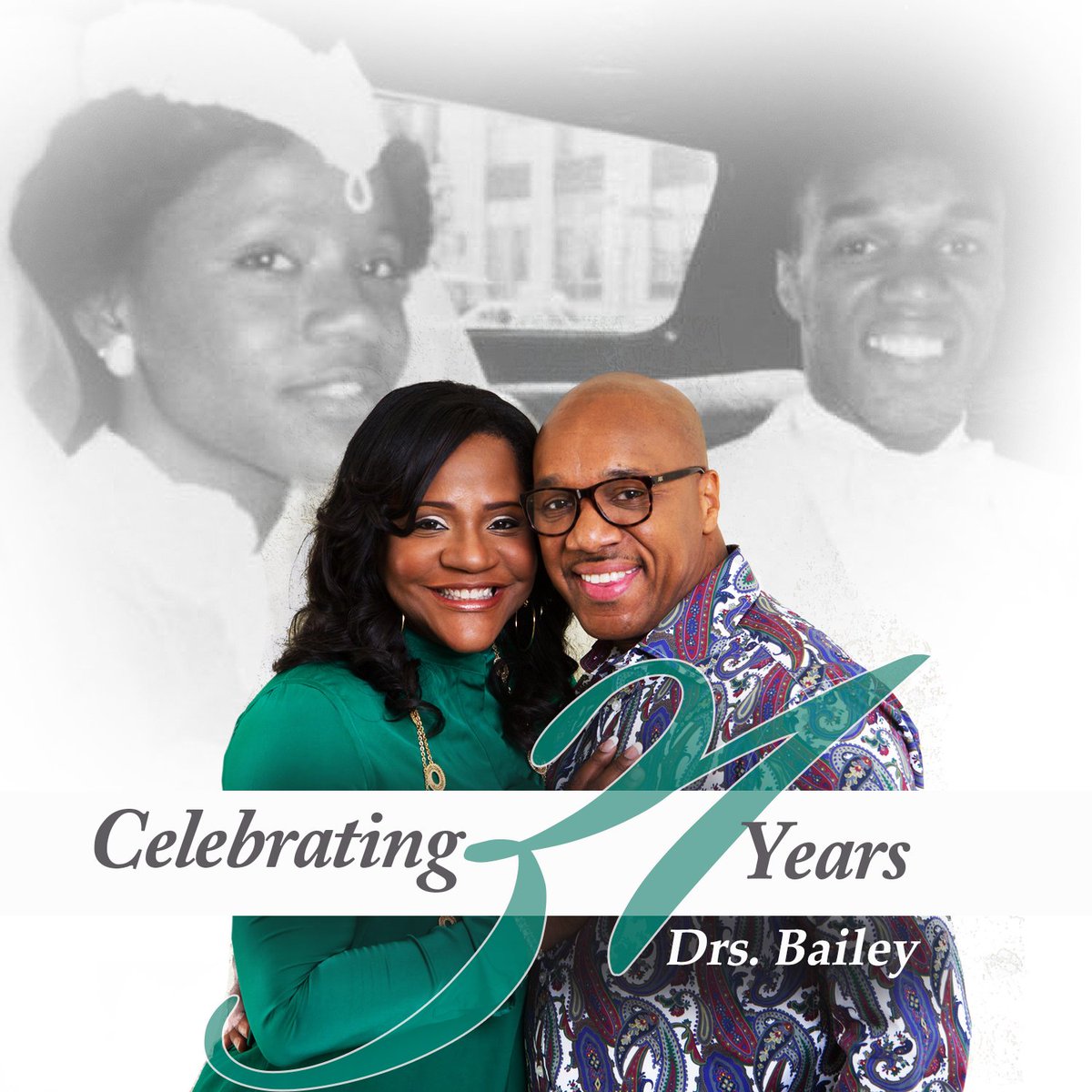 Happy Anniversary to our pastors, <a href="/PastorBailey/">Bishop Herbert Bailey</a> &amp; Pastor <a href="/Marcia_Bailey/">marcia bailey</a>! We rejoice w/ them on 31 years of marriage!