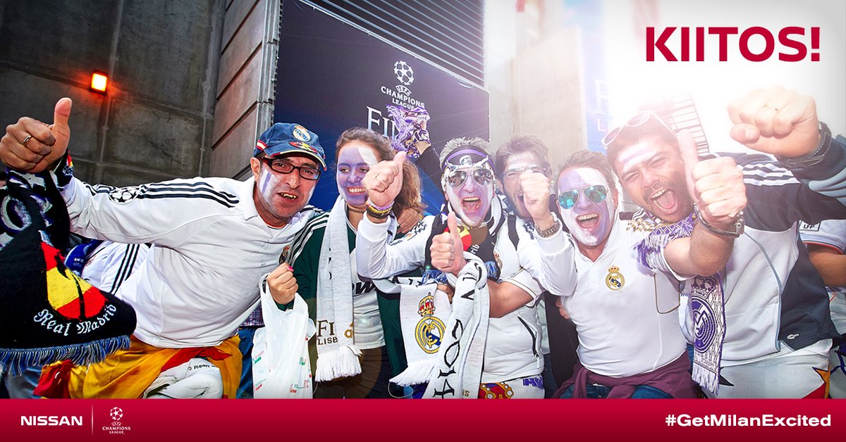 Kiitos, te teitte UEFA Champions League -finaalin tunnelmasta sähköisen Milanossa! #GetMilanExcited