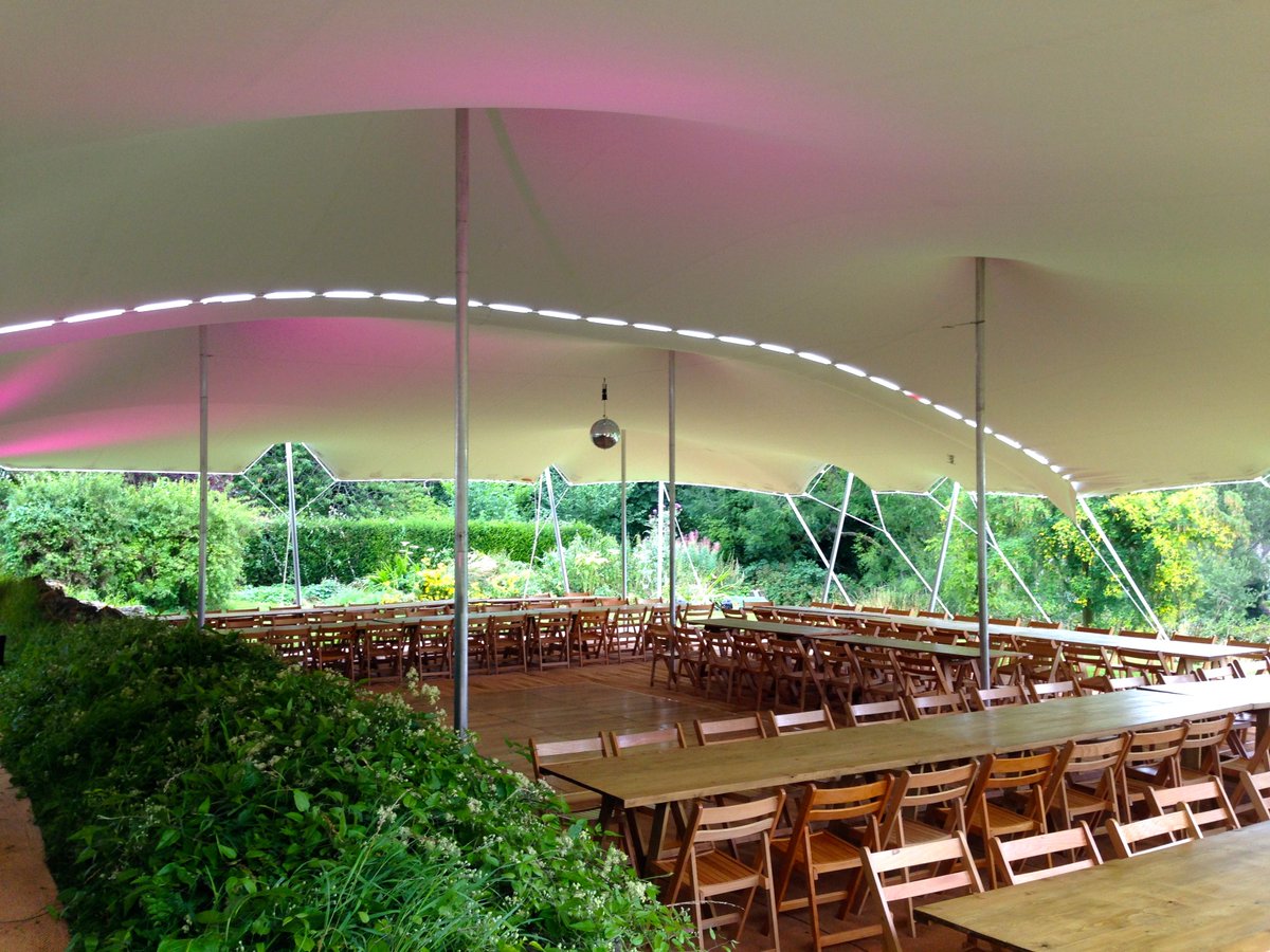 The prefect #tent #marquee for your #sloped or unusual shape #garden. <a href="/WhatsOnShrops/">Shropshire What's On</a> <a href="/goherefordshire/">Go Herefordshire</a>