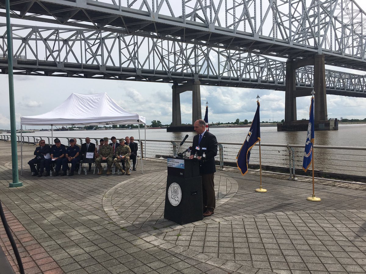 Today we're w/ <a href="/LouisianaGov/">Gov. John Bel Edwards</a> &amp; regional partners to remind residents that hurricane season starts today. #NOLAReady