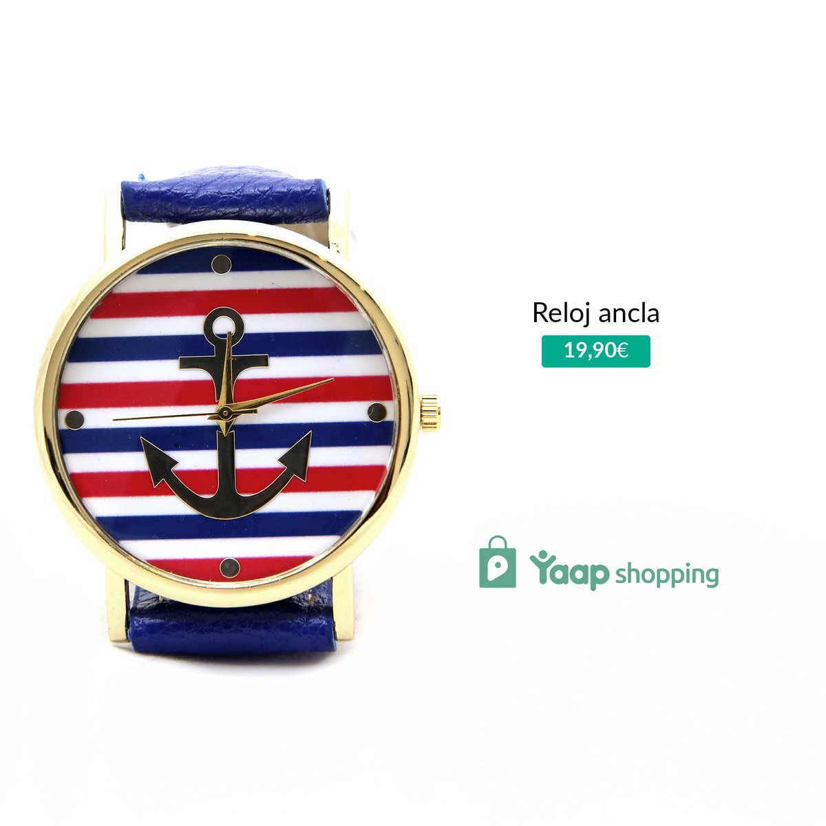 YaapShopping's tweet photo. Reloj marinero para este verano  de @LadyloquitaShop que podrás encontrarlo aquí https://t.co/OECQ2GlpkC 😍 https://t.co/mcta6HlFZG