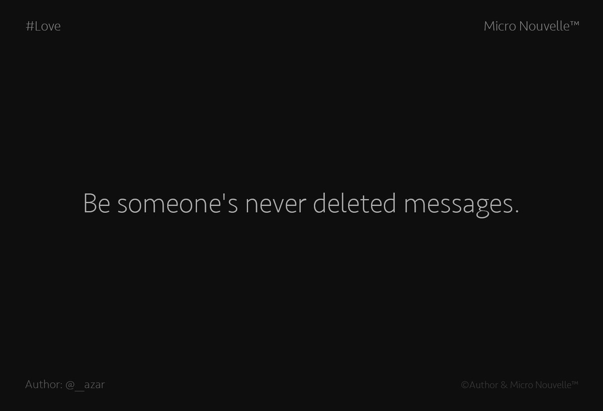 NouvelleMicro's tweet photo. #MicroNouvelle 5: Written by @__azar on #Love
Follow us on Facebook: https://t.co/11Z7t9vXN6 https://t.co/AreBEc4fiy