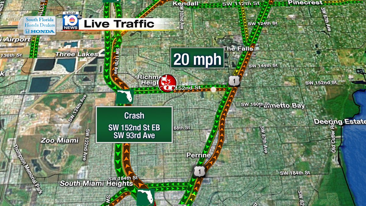 Crash on SW 152nd St EB & SW 93rd Ave #TRAFFIC #MIAMI https://t.co/3Oz70PspyU