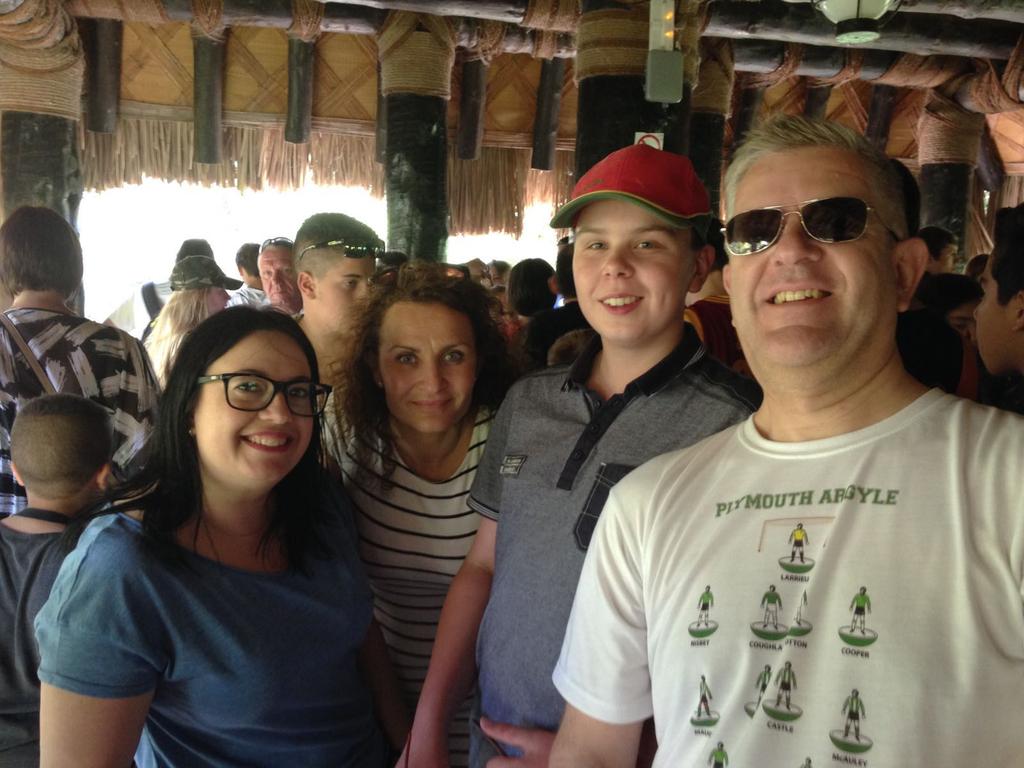 TaviCollegeMFL's tweet photo. Port Aventura. Mrs T is not happy. Her VERY expensive sandals got wet on the water ride. Thanks to James B ! https://t.co/uXMaEzeqYl