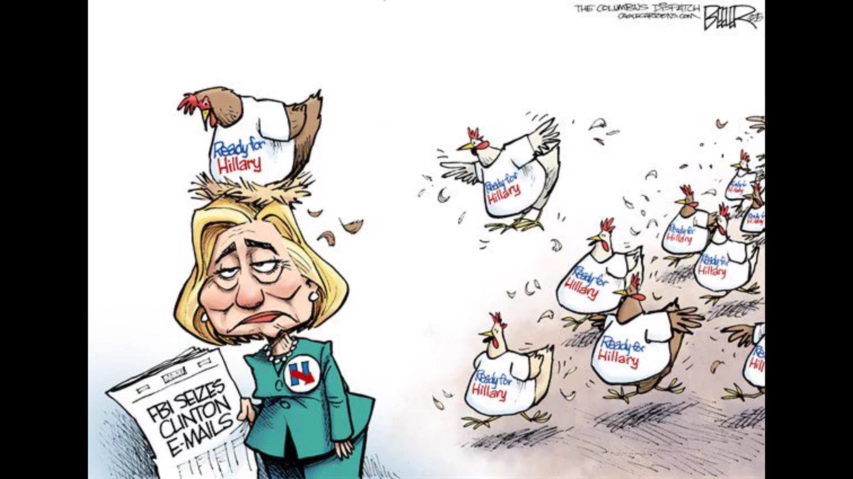 KenAull's tweet photo. We are waiting for the moment when #ChickenClinton realizes that her chickens have come home to roost https://t.co/xmLRhskBLp