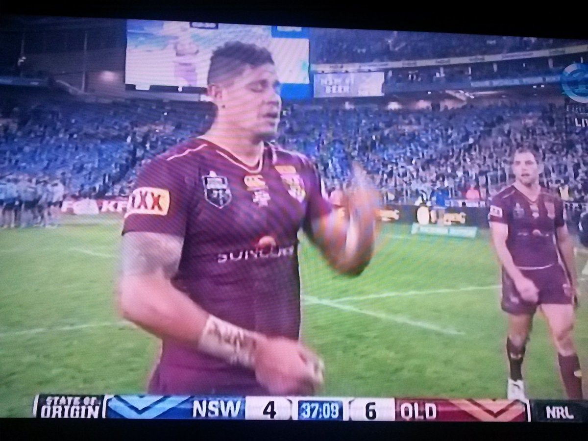 waimanurugby's tweet photo. Try to #QLDER Gagai 6-4 at the break #Origin #Game106 #UpTheBlues https://t.co/9I70iTFvSr