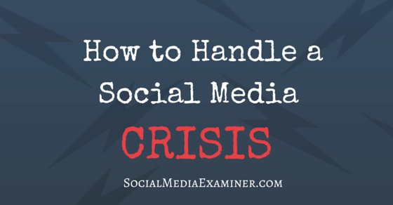How to Handle a #SocialMedia Crisis bit.ly/1F7kpFn via <a href="/SMExaminer/">Social Media Examiner</a>