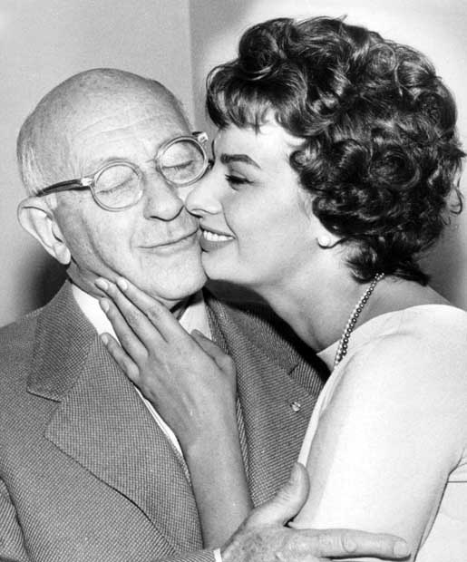 This is What Cecil B. DeMille and Sophia Loren Looked Like  in 1957 