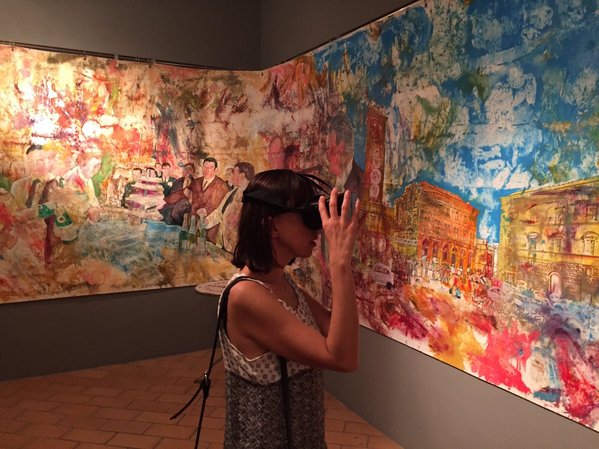 FestivalToc's tweet photo. Paintings and augmented reality.This is Toc!Festival #tocf16 #EMWeek16 @EUmakerweek @MakerFaireRome https://t.co/gDPtyJOlHP