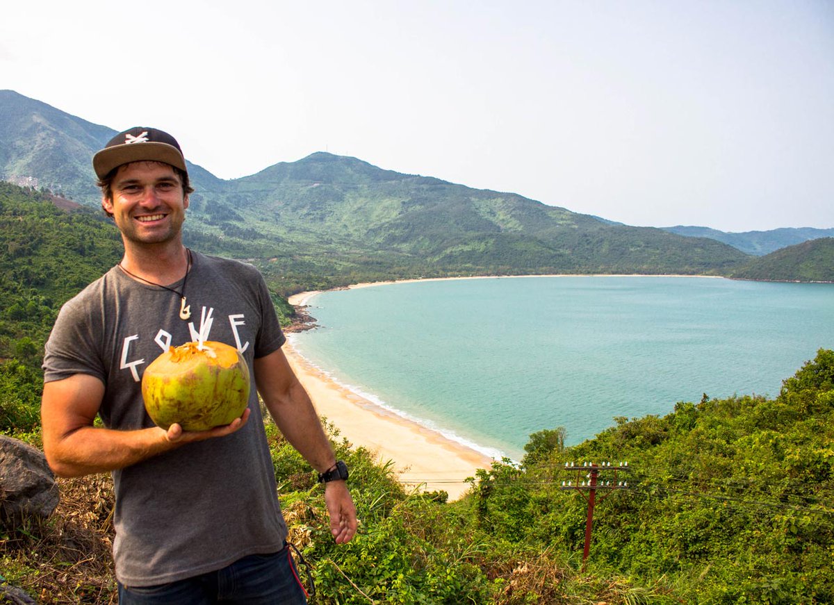 Sometimes, all you need is a nice young coconut and a turquoise beach to set the mood!