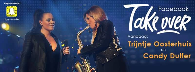 Volg jij <a href="/ZiggoDome/">Ziggo Dome</a> al op social media? <a href="/Trijntje_O/">Trijntje Oosterhuis</a> en @candydulfer nemen je vandaag mee naar #Adele! ❤🎉
