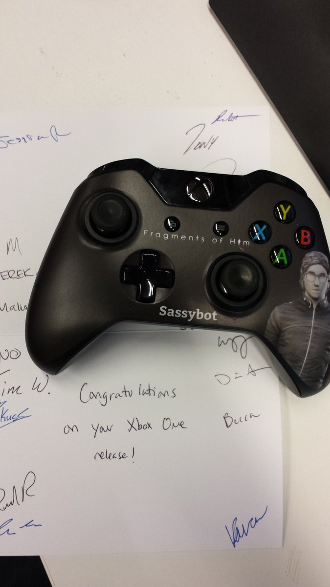 SassybotStudio's tweet image. And a thank you to the @ID_Xbox team for the chance of bringing #FragmentsOfHim to #XboxOne