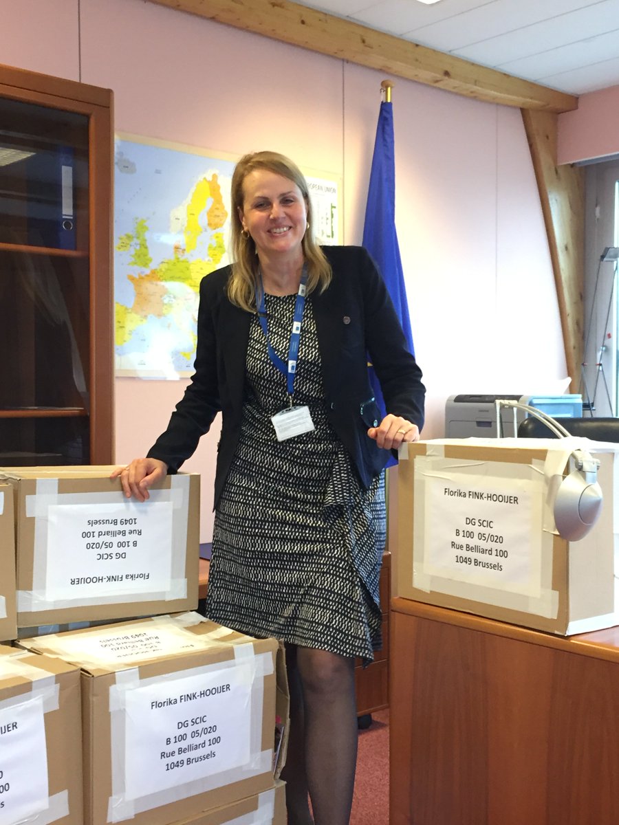 EUInterpreters's tweet photo. Florika Fink-Hooijer, our new Director General, started work today. Looking forward to working with her @florikafink https://t.co/ag6qoNAhPF