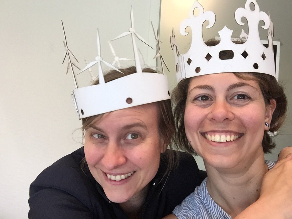 CAmpatzidou's tweet photo. Prototyping #PlayUC game props with @KatGugerell. Join 1 of our games sessions in Groningen. https://t.co/Du5XVBDrbO https://t.co/10sb83fQOm