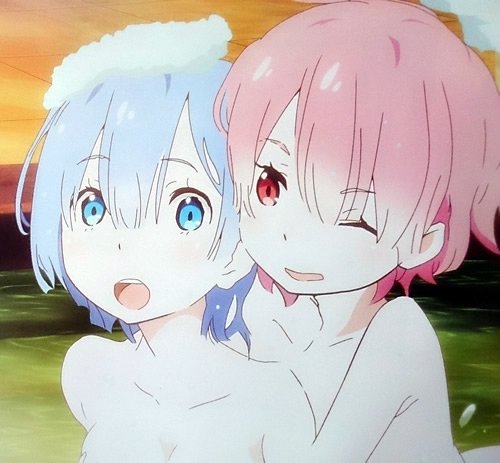 Rezero_official's tweet photo. そして『メガミマガジン』7月号には、お風呂でキャッキャ♪なピンナップがっ！ 本編では残念に終わってしまったお風呂回…このピンナップで堪能してくださいね!! 特集記事も合わせてチェックを。
#rezero　#リゼロ https://t.co/LUHsUUtSJj