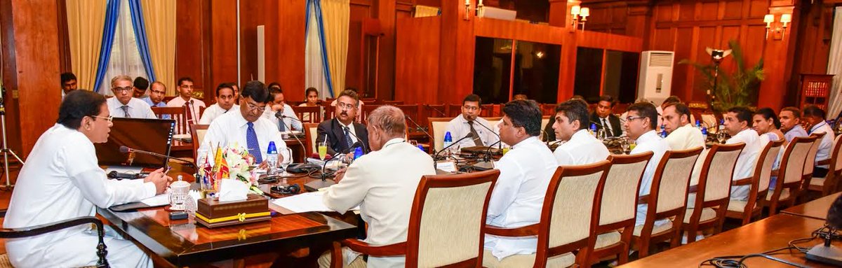 MaithripalaS's tweet photo. I called a meeting to discuss dilemma of proper treatment of elephants &amp; the need to continue the Perahera tradition https://t.co/UKFBVt0L42
