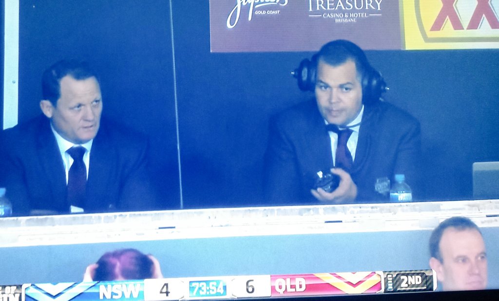 Jonas_Holt's tweet image. #stateoforigin Dumbell thru me head m8!