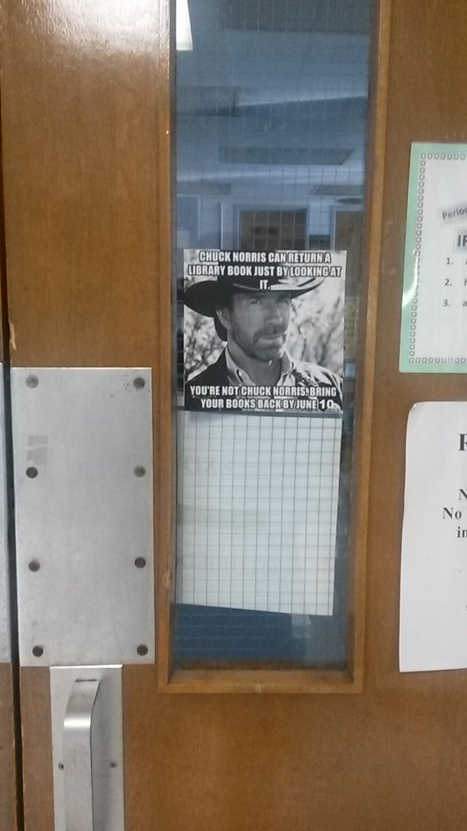 WCIProblems3's tweet image. Because an overused joke featuring a homophobe is how to get books back #WalkervilleProblems