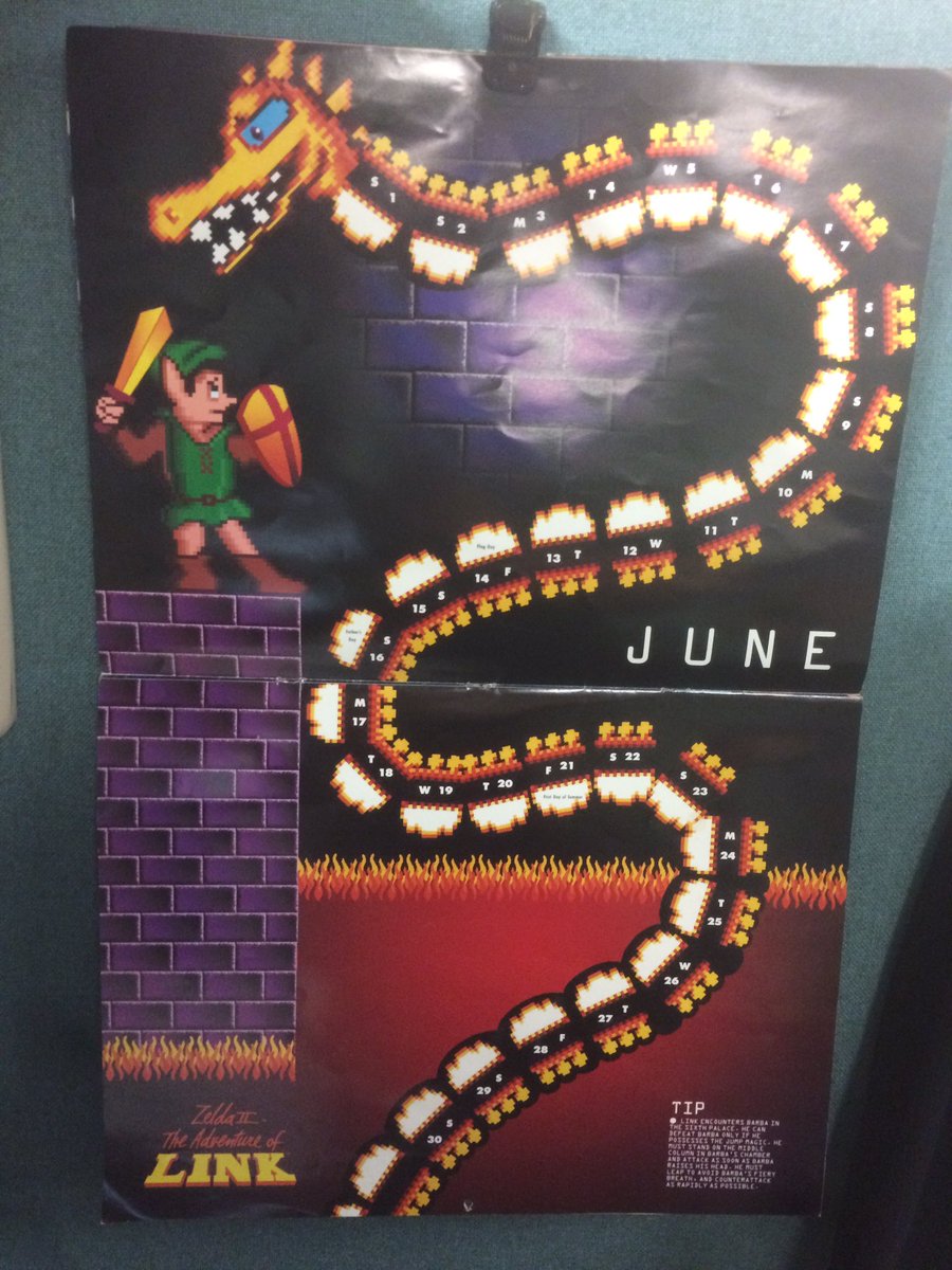 GeekadeKris's tweet image. Oh, June is a great month. #outdatedcalendar #Nintendo #Zelda #retrogaming