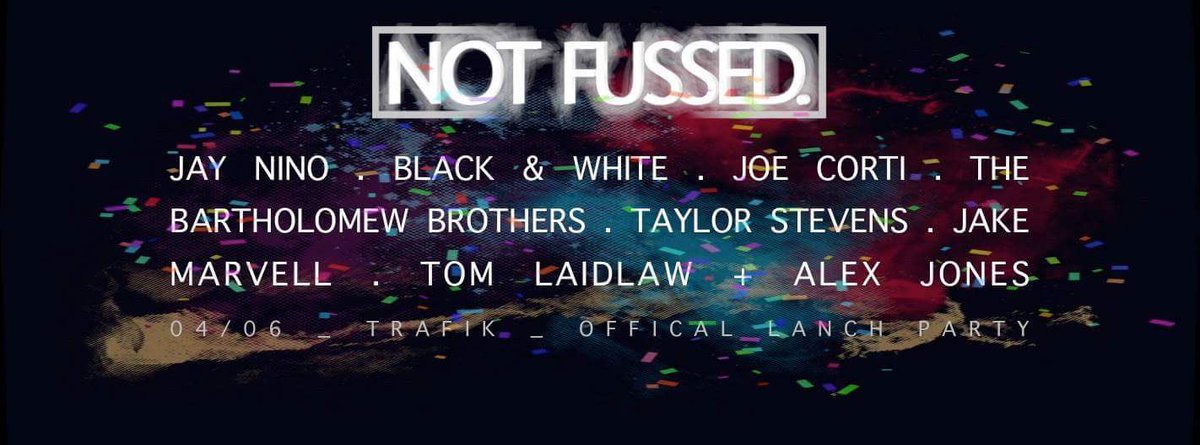 This Saturday Catch Us Playing For <a href="/NotFussed_/">#NotFussed</a> @TrafikBar #Shoreditch Set Time 11Pm-12Am DM Us For Guestlist 🎉