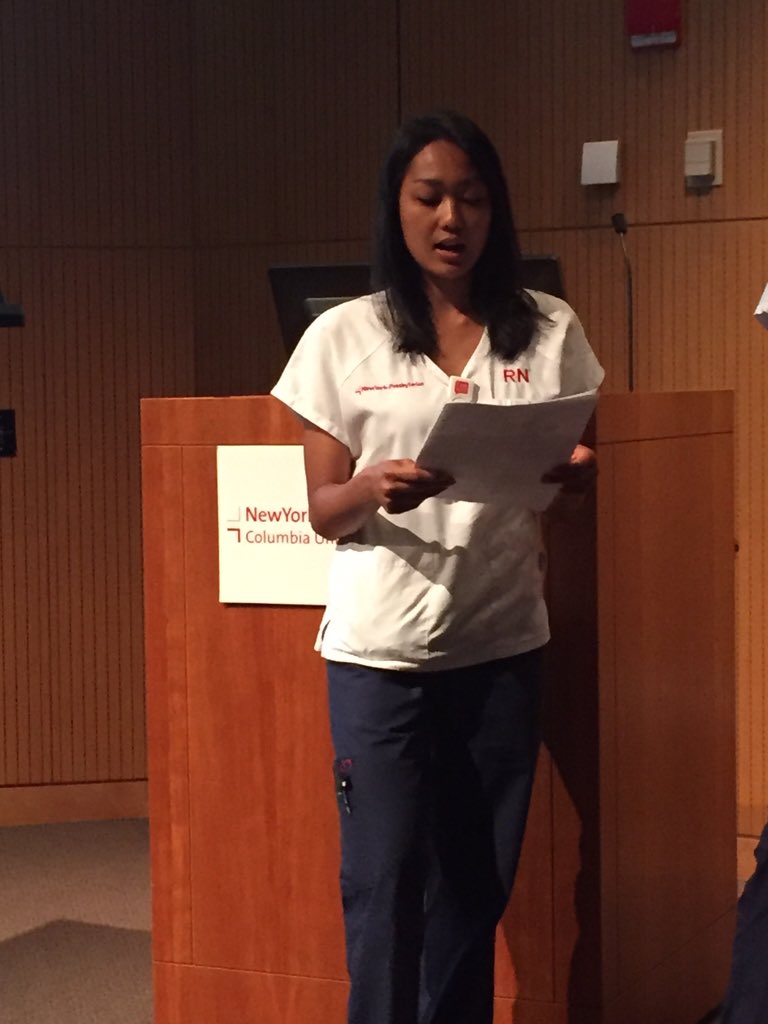 Christina &amp; Rochelle presenting best practices for CLABSI on 6GS @QualityRN_NYP @HeadRNColumbia @ny262 <a href="/joegiles63/">joe giles</a>
