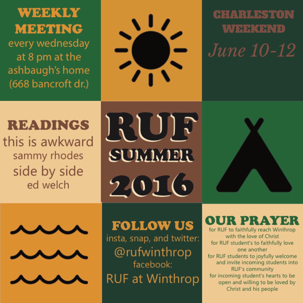 RUFWinthrop's tweet photo. SUMMER RUF COMTINUES TONIGHT AT THE ASHBAUGHS! Also, this is what we've got going on this summer. ✌🏼️❤️😎 https://t.co/ZwwtIxWgZk
