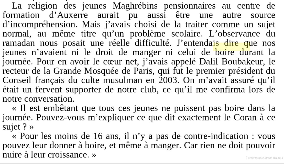 Guy__Moux's tweet image. Guy Roux à propos des religions et en particulier du Ramadan. Un génie de la gestion humaine des joueurs.