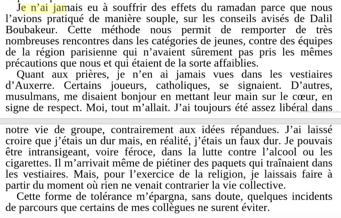 Guy__Moux's tweet image. Guy Roux à propos des religions et en particulier du Ramadan. Un génie de la gestion humaine des joueurs.