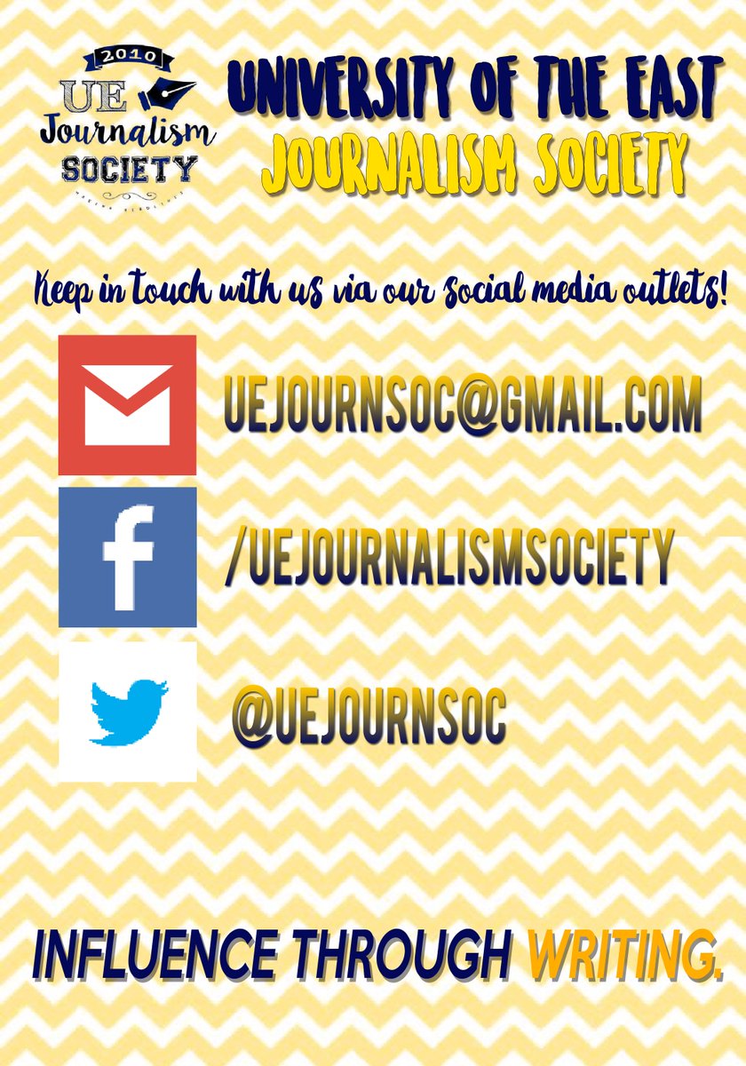 uejournsoc's tweet photo. Here is the new updated list of officers for the Academic Year 2016 - 2017! (3/3) #InfluenceThroughWriting https://t.co/n0jh9215GJ