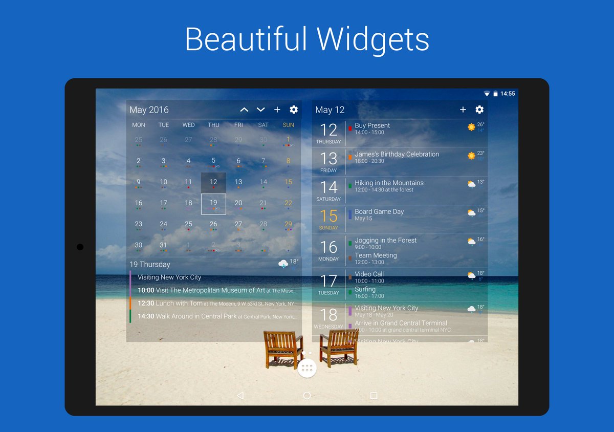 DigicalCalendar's tweet photo. Summer holidays ☀ are coming up! Check out your #summer #schedule with our beautiful #widgets available on #tablet. https://t.co/nKT1XrJmNB