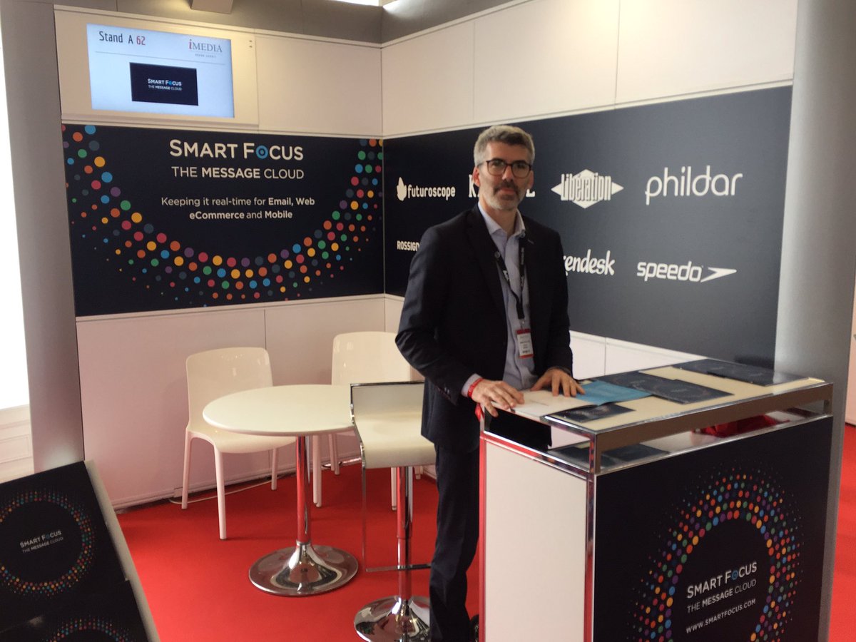 SmartFocusFRA's tweet photo. Notre équipe est en place au #IMFR16 stand A062 et en atelier dès maintenant en vague 3 #RTIM #themessagecloud https://t.co/ZKoUir9AcJ