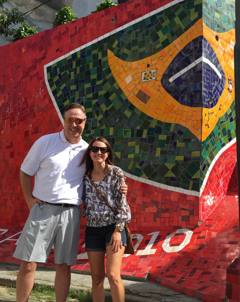 PattiSueBateman's tweet photo. Celebrating 25 years of marriage (adventure, laughter, love) in the Marvelous City! #Rio https://t.co/nlvLLBo08p