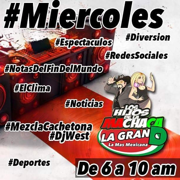 ElBroncofm's tweet photo. #LHDLM @lagrandnetwork para arrancar tus #Mañanas #ElProgramucho #No1 de #LaRadio #MezclaCachetona #Djwest https://t.co/HyOiYrXKVS