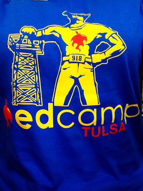 MsBaileysr's tweet photo. Best principal ever! Thanks for the #EdCamp918 shirt @LynnetteDixon19 https://t.co/4ANC5igid3