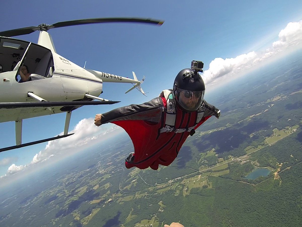 Sweet helicopter jumps on Memorial Day. #musiccity #skydiving #Nashville #Wingsuit