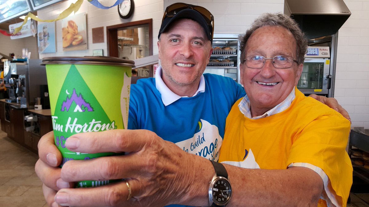 Thanks for the great coffee <a href="/bbuchanan1/">Brent Buchanan</a> and Perly The Magician! at Tim Hortons on Main St. #CampDay #ForTheKids