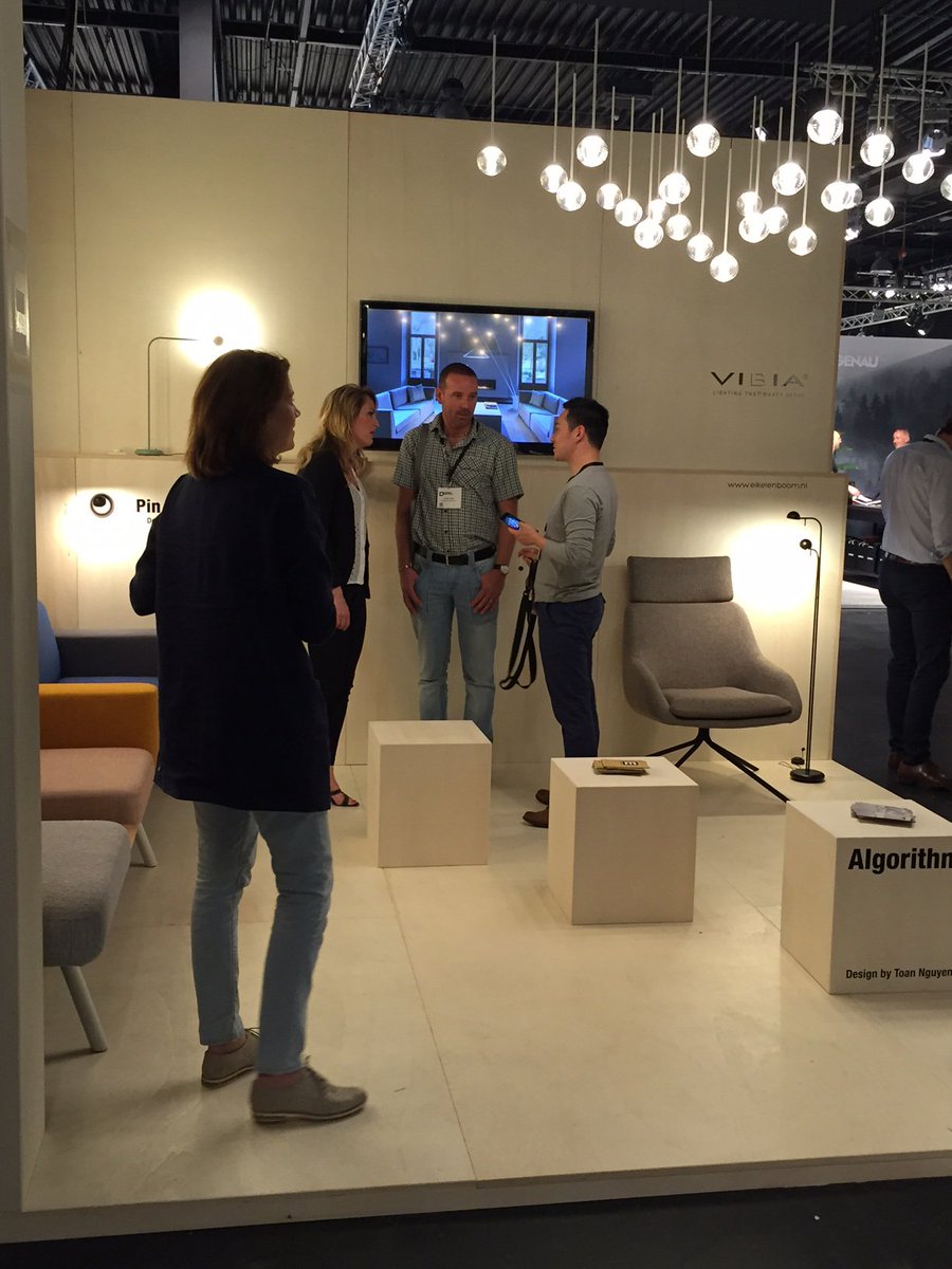 Our latest collections on show at <a href="/DesigndistrictA/">DESIGN DISTRICT</a> #Palau <a href="/EikVerlichting/">Eikelenboom</a> Come &amp; discover them! #DesignD16 #light