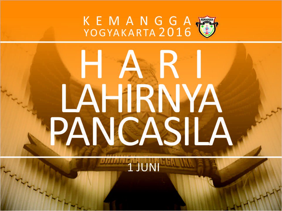 Selamat Hari Lahir Pancasila. Kita berbeda, kita tetap satu..