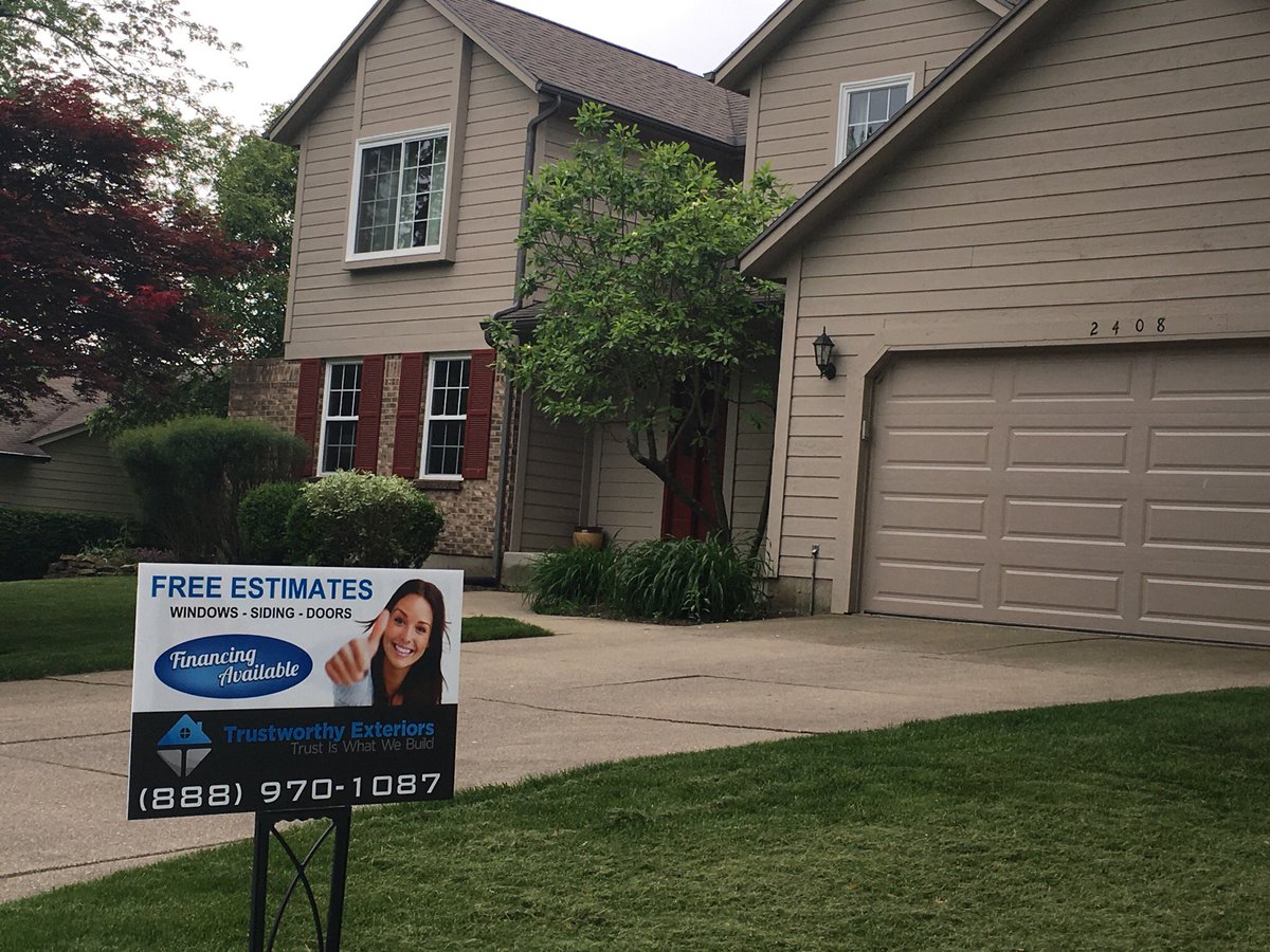 TrustworthyExt's tweet photo. Trustworthy Exteriors in need of “Model Homes”. Save 50% on your project. Call (888)970-1087 to learn more. https://t.co/CHJJ4Z9Vjq