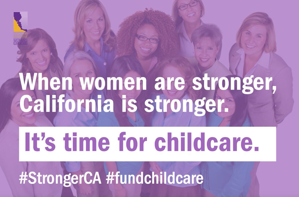 Pleased to stand w/ @CaWomensCaucus to support increased funding for #earlychildcare in #CABudget! #ece #StrongerCA