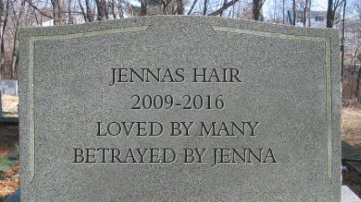 kbhardt27's tweet photo. RIP to @jcmaiier  's long hair. You were really pretty and made a good weapon 💔 https://t.co/q1TSo3trY7