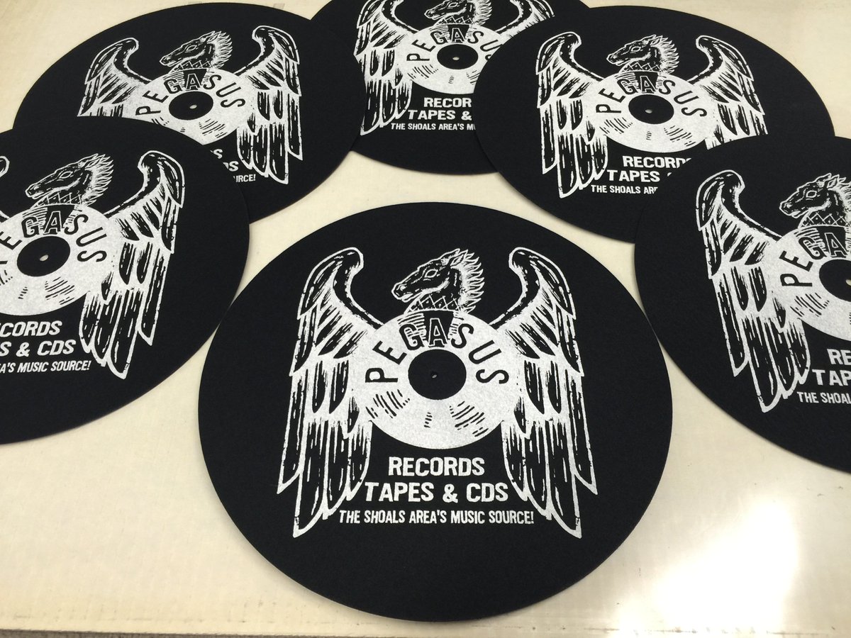 Pegasus Records logo slipmats now avaible on our Etsy shop. etsy.com/listing/398439…