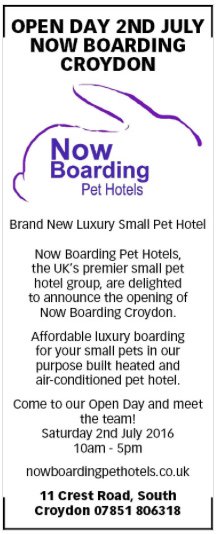 Help us celebrate the launch of Now Boarding Croydon by coming to our open day on Saturday 2nd July, 10am - 5pm