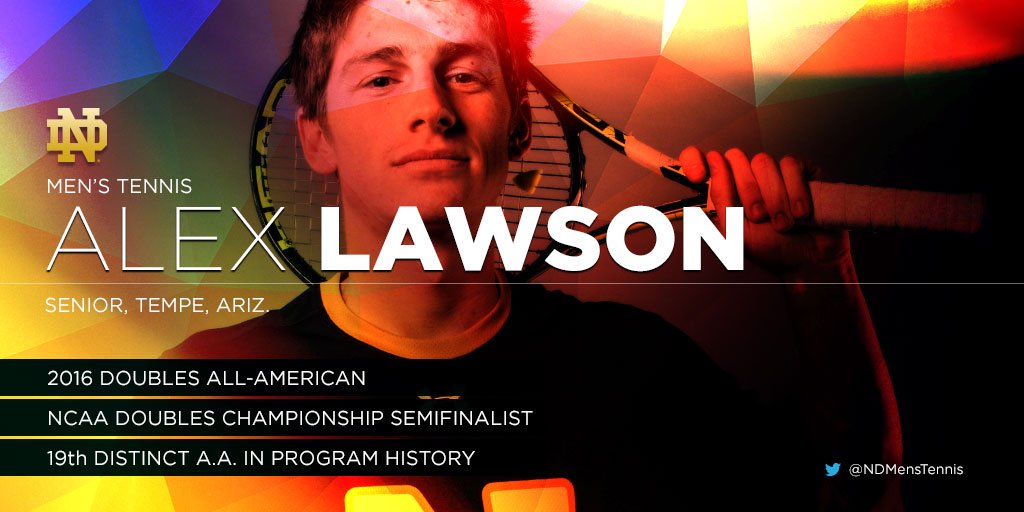 NDMensTennis's tweet photo. Through hard work, @VichtLawson and @qNDtennis were leaders through and through.

READ: https://t.co/z1O5BW7NMr https://t.co/VDrGoain0T