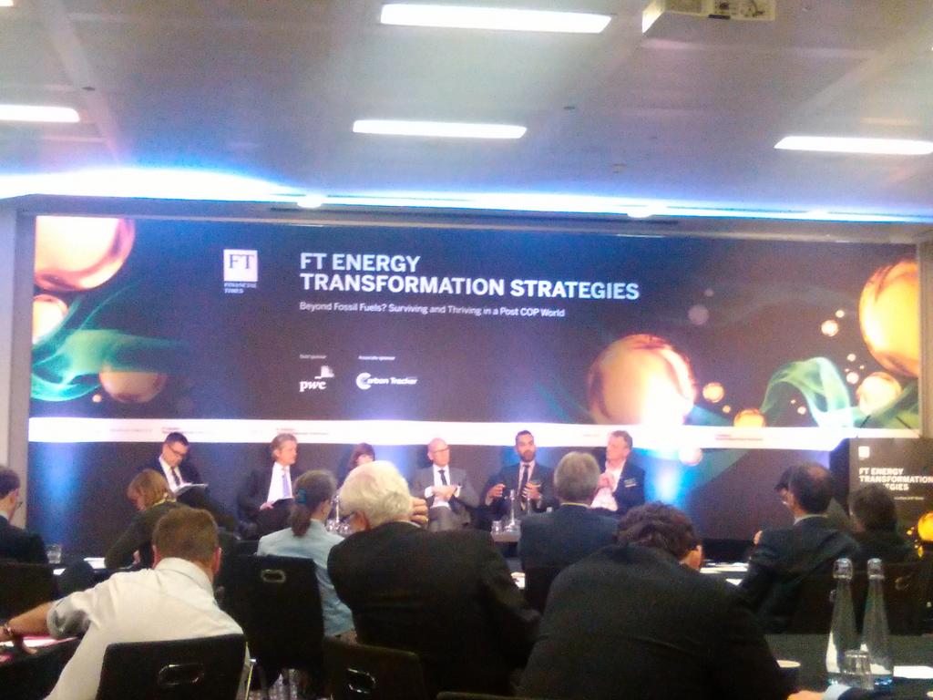CarbonBubble's tweet photo. Our chairman @JeremyLeggett: the overlay between the IT revolution & #renewables will transform energy #FTETS https://t.co/LbH16QHMd1