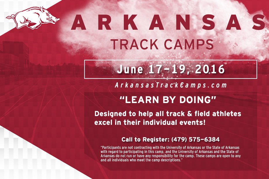 Arkansas Track & Field/Cross Country on Twitter "Summer time = Camp